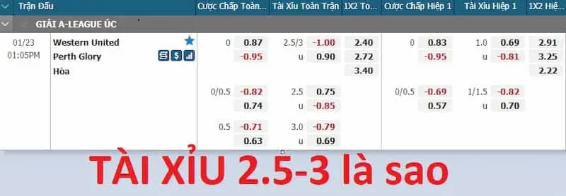 Giới Thiệu Về Kèo 2.5-3 Tài Xỉu Tại F8bet